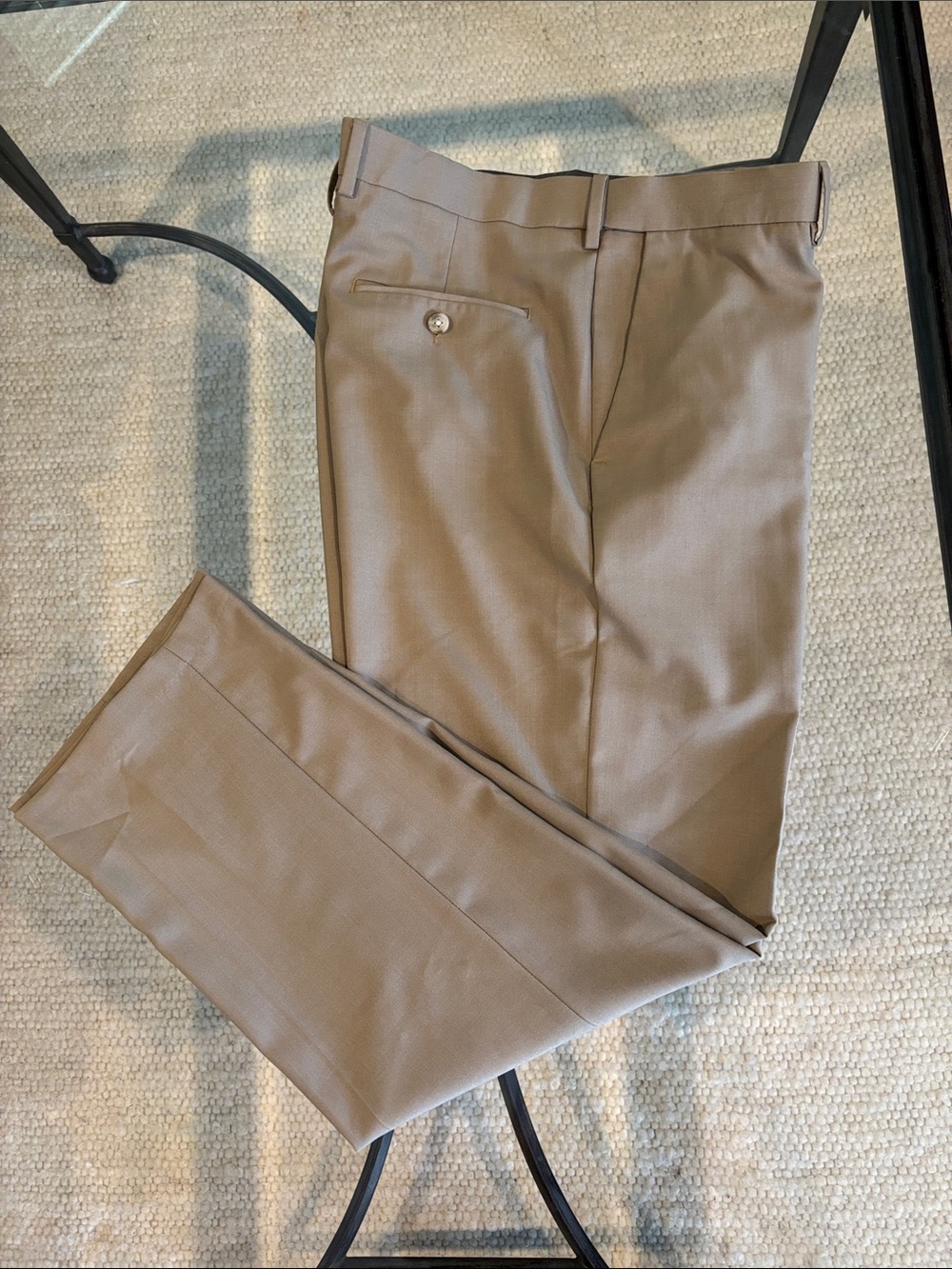 Haggar Men's Dress Pants in Light Brown